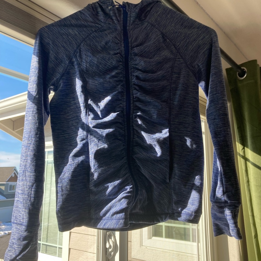 blue sports jacket